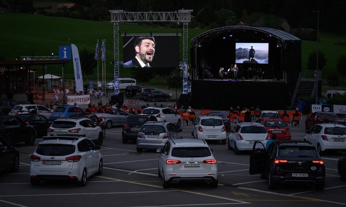  Swiss Alps alive with sound of music at drive-in festival 