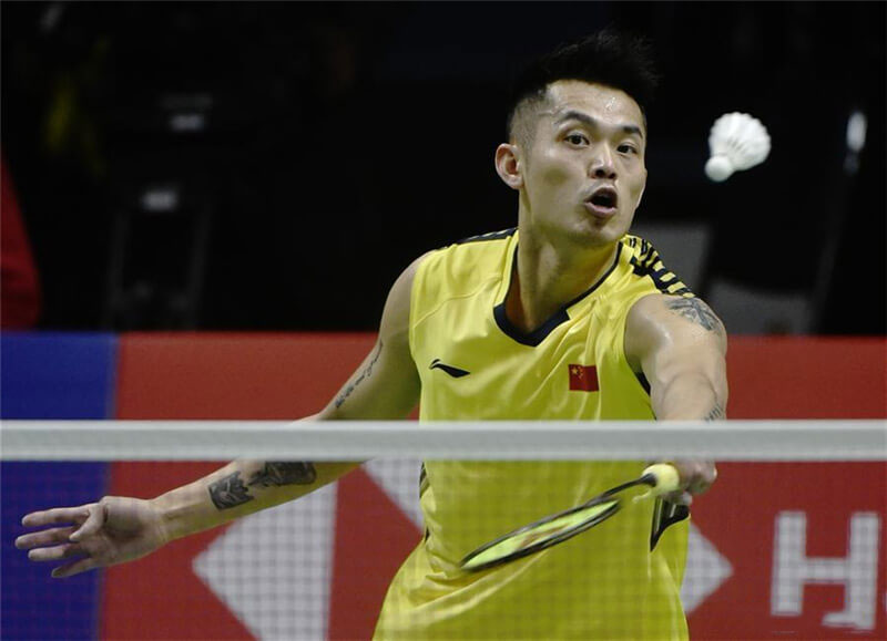 Lin Dan of team China competes during BWF Thomas Cup 2018