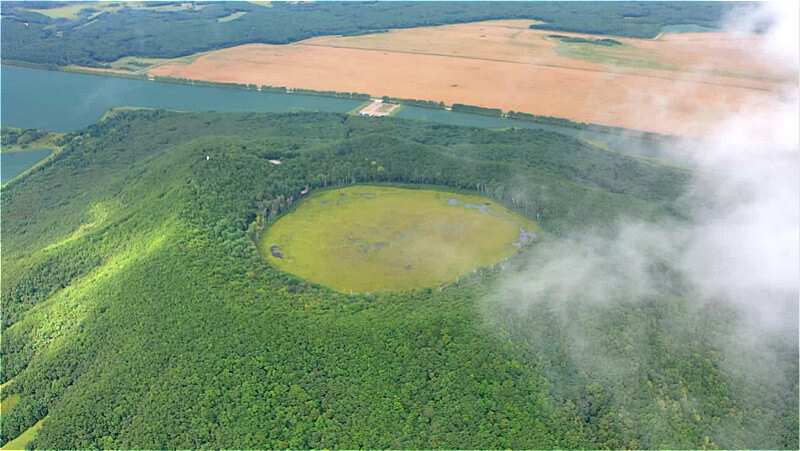 Magnificent drone view of gigantic volcano cluster in NE China’s Heilongjiang