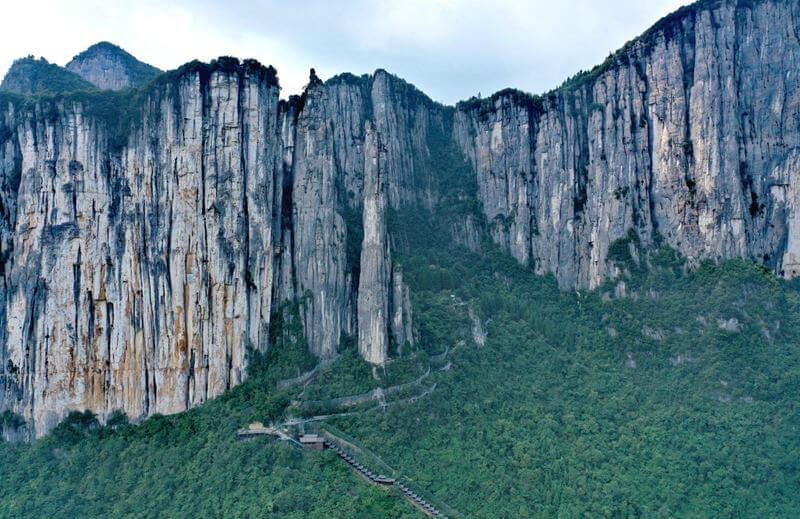 Breathtaking drone view of Enshi Grand Canyon in C China