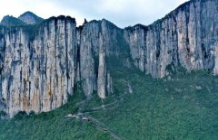 Breathtaking drone view of Enshi Grand Canyon in C China's Hubei