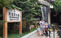 Tourists enjoy their leisure time in Fenglongwan, Yunnan