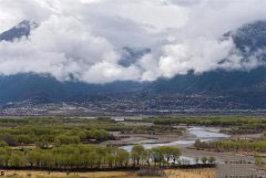 Spring scenery at Yani national wetland park in Nyingchi, Tibet
