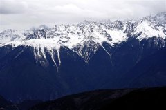 Scenery of snow mountain in SW China's Tibet