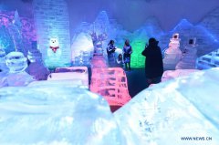 Tourists visit Frost Magical Ice of Siam in Chon Buri Province, Thailand