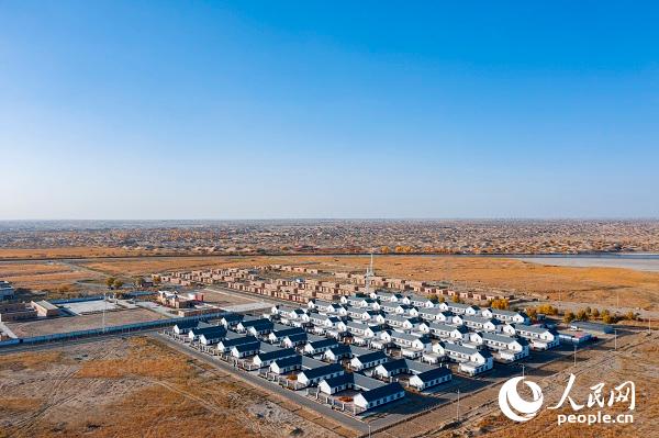 Desert village in NW China