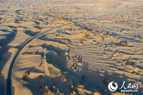 Desert village in NW China