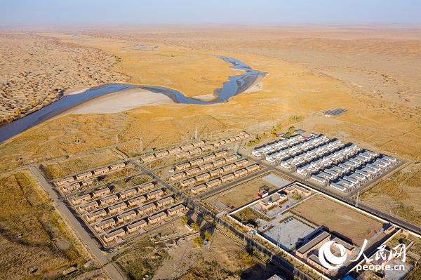 Desert village in NW China