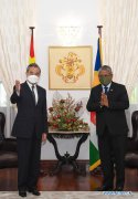 Seychelles president meets with Chinese FM on bilateral ties