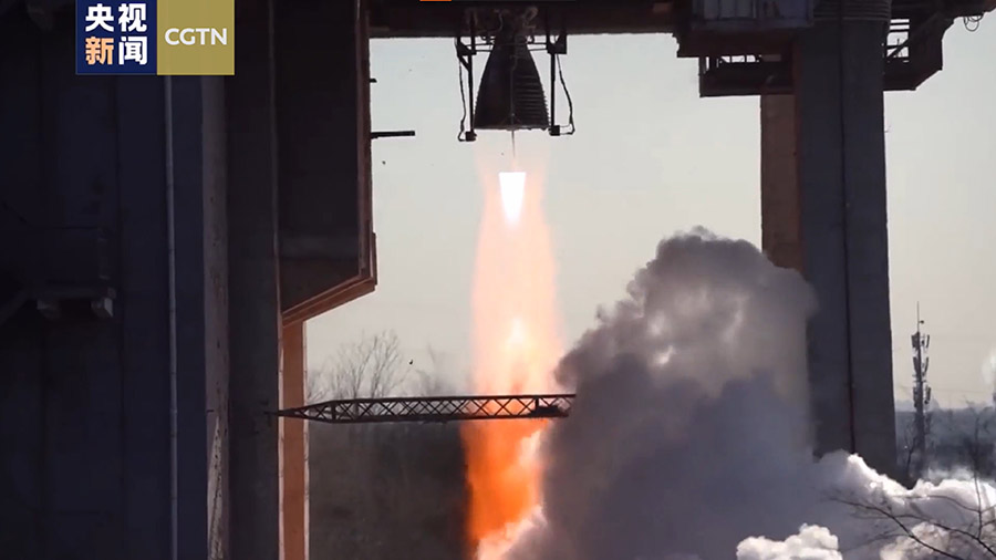 China tests high-thrust rocket engine for space station missions