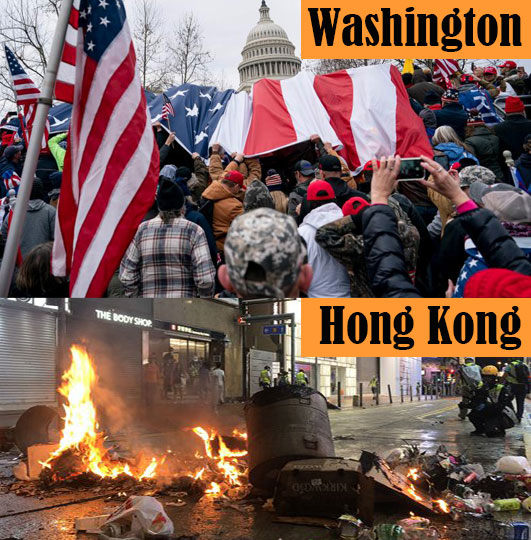 U.S. double standard in dealing with riots