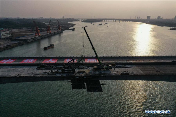  Beijiang Super Major Bridge join together in Guangdong