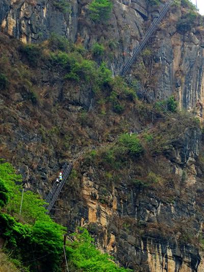 Cliff village in SW China