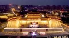 ‘Tang Palace’ lights up the night in Luoyang, C China’s Henan