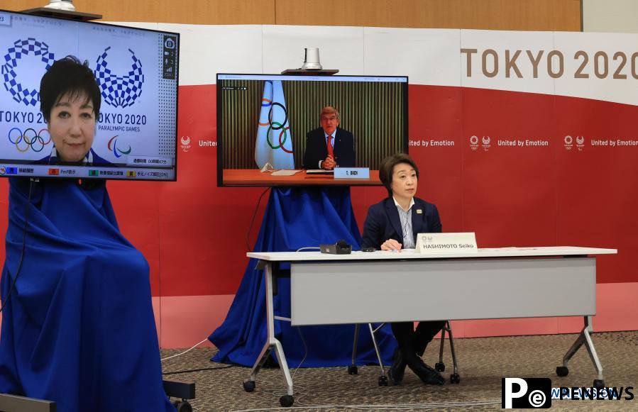 Five-party meeting of Tokyo 2020 Olympic and Paralympic Games held via teleconference