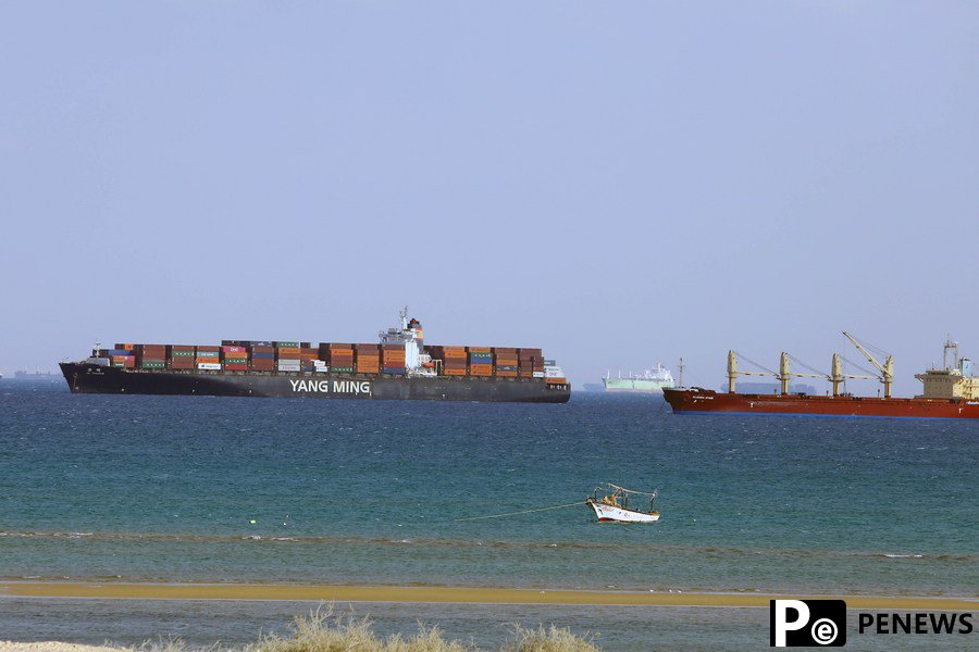 321 vessels jammed around Suez Canal as salvage of stuck container ship underway