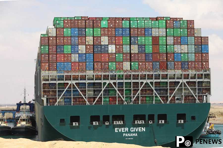 321 vessels jammed around Suez Canal as salvage of stuck container ship underway