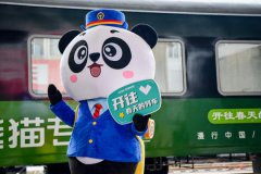 First panda-themed tourist train leaves Chengdu