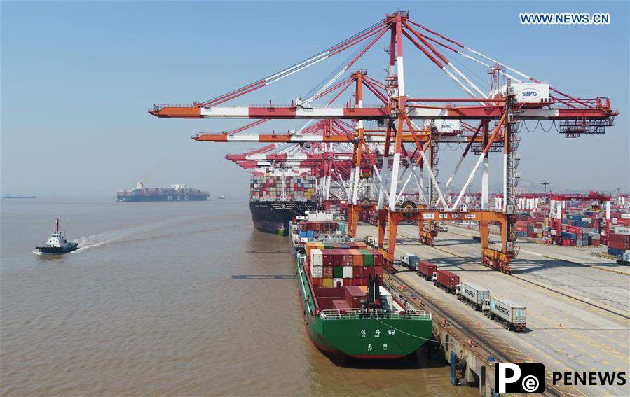 Shanghai No 1 in 2020 foreign trade volume