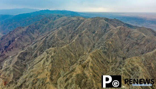 Scenery of Heishan Gorge area in Zhongwei City, Ningxia