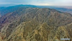 Scenery of Heishan Gorge area in Zhongwei City, Ningxia