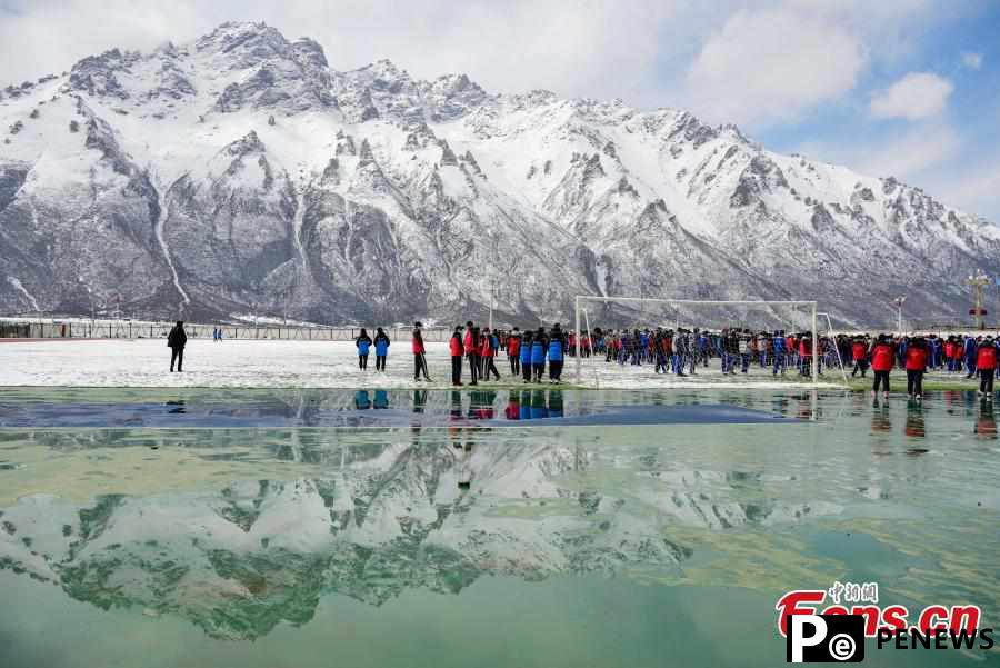 Dreamlike snow scenery in Lhari County, Tibet