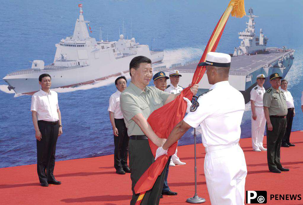 Xi attends commissioning of Chinese naval vessels