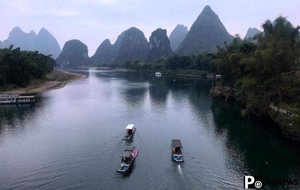 Picturesque river mirrors China