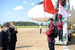 Chinese medical team arrives in Laos to help fight against COVID-19
