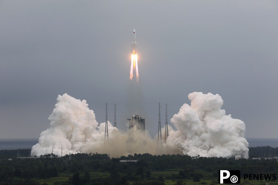 Xi sends congratulations on successful space station core module launch