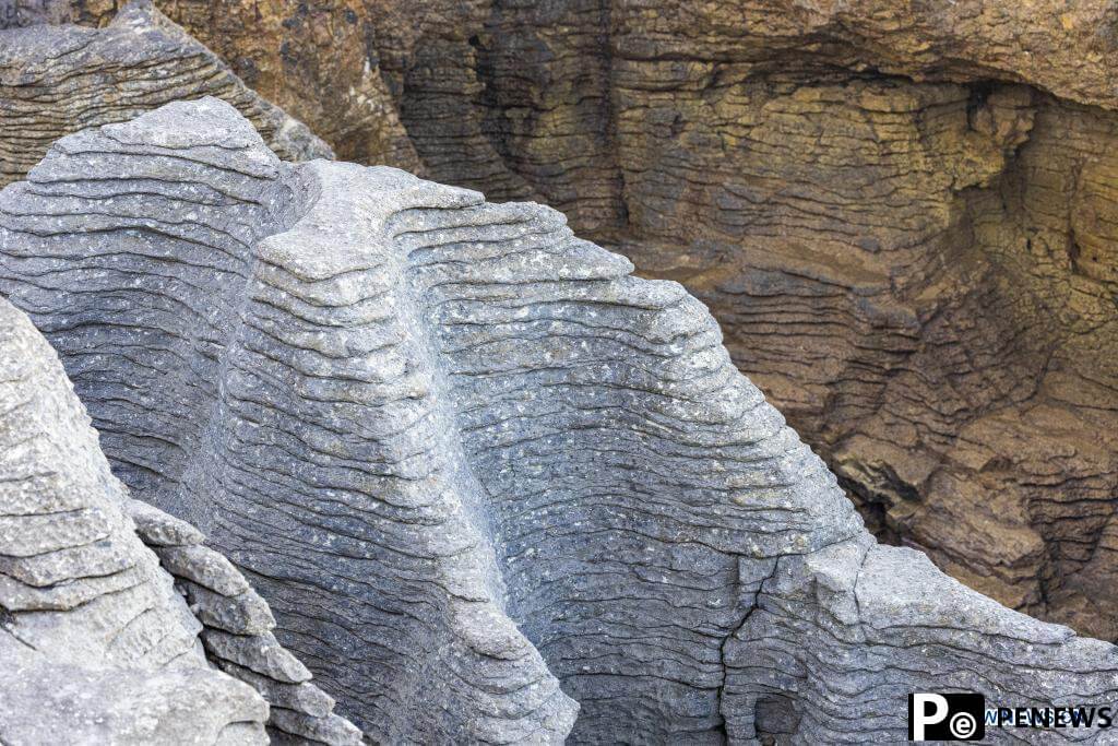 Scenery of Pancake Rocks in Punakaiki, New Zealand