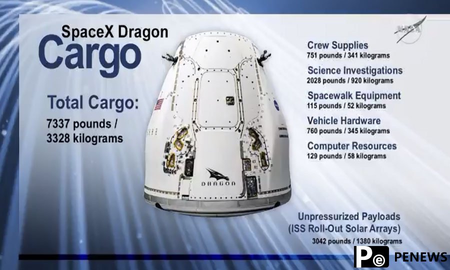 SpaceX cargo Dragon docks to space station