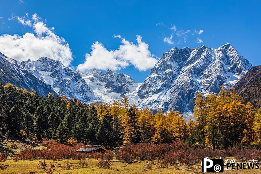 Autumn scenery at Baima Snow Mountain Natural Reserve in SW China’s Yunnan