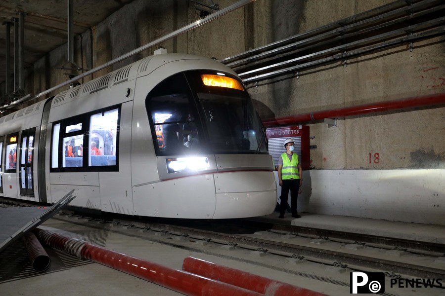 1st light rail line of Israel