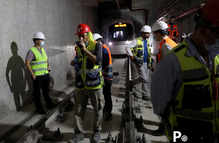 1st light rail line of Israel