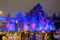 Light shows staged in Madrid