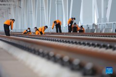 Section in Henan of Zhengzhou-Jinan high-speed railway undergoes final check