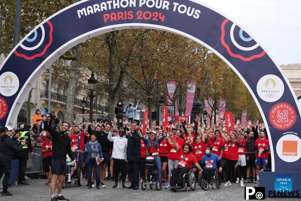 Marathon For All held to mark 1000 days countdown to opening of Paris 2024