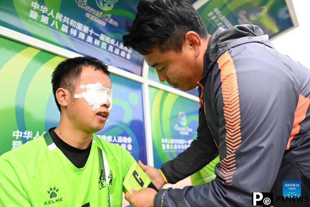 Number of Chinese elite blind football players grows