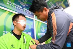 Number of Chinese elite blind football players grows