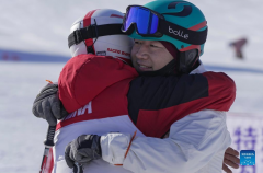 Pic story: captain of ski patrol team in China's Xinjiang