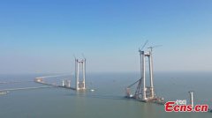 Construction of Shenzhen-Zhongshan bridge underway