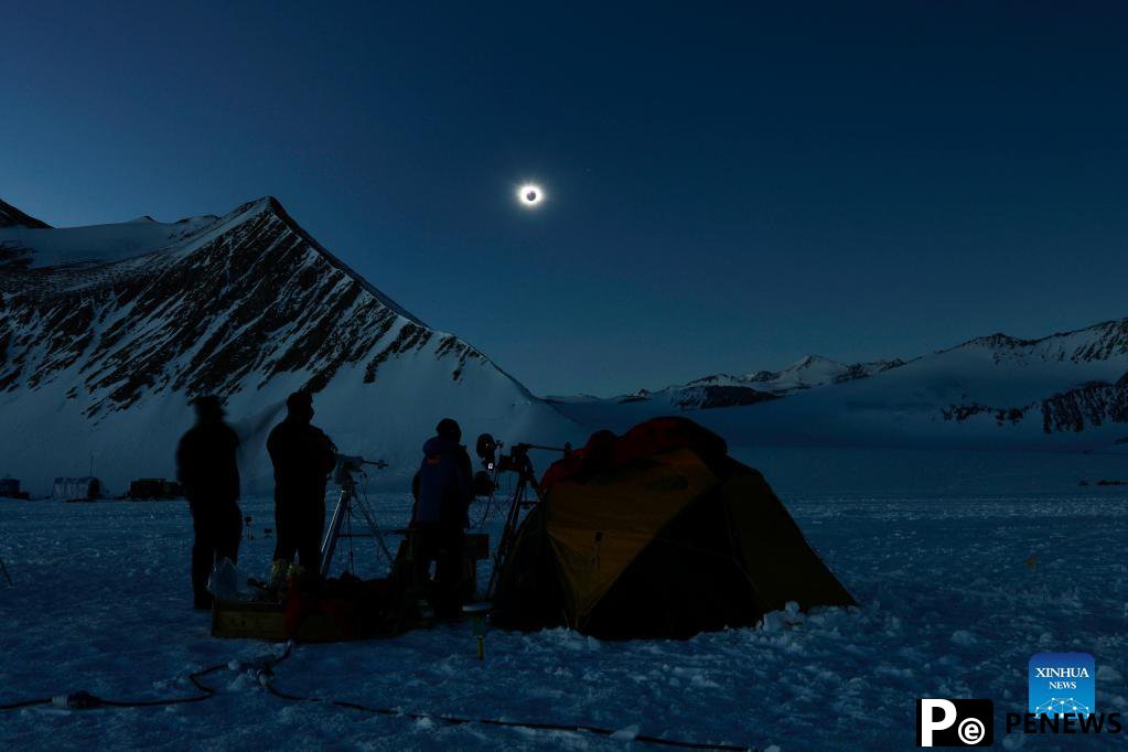 Scientists observe total solar eclipse in Antarctica