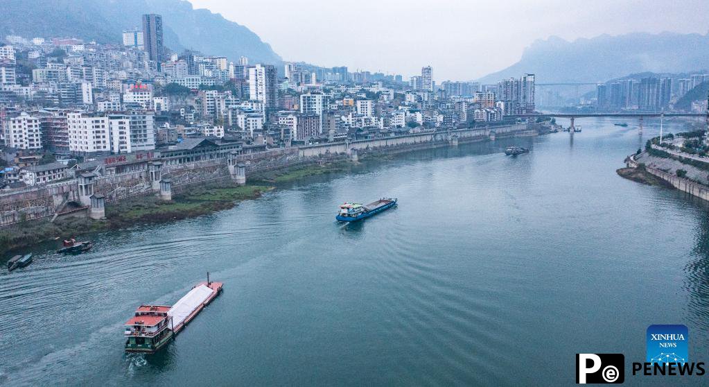 Wujiang River waterway in Guizhou resumes to traffic