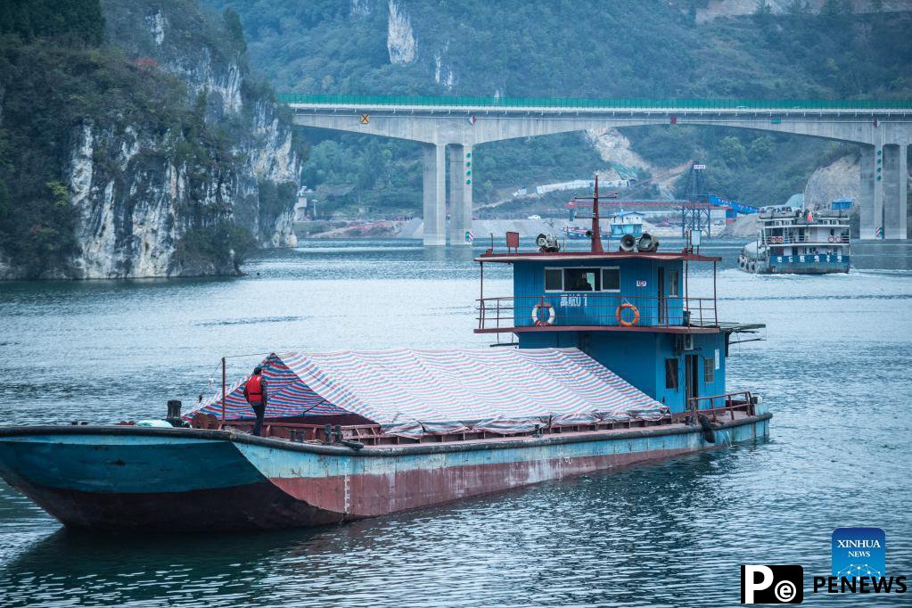 Wujiang River waterway in Guizhou resumes to traffic