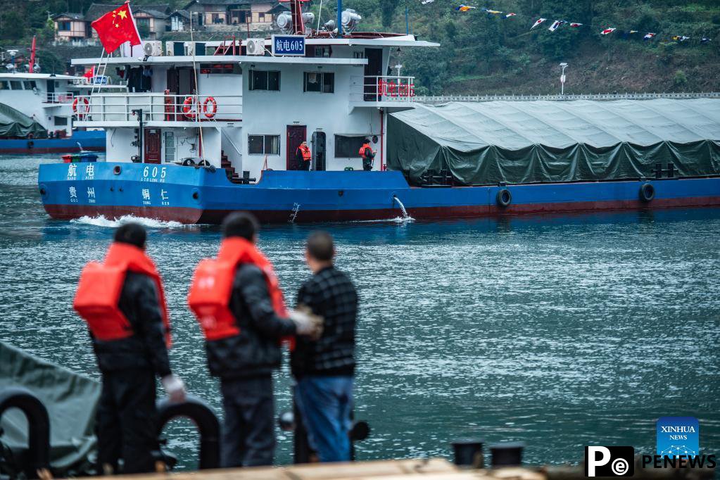 Wujiang River waterway in Guizhou resumes to traffic