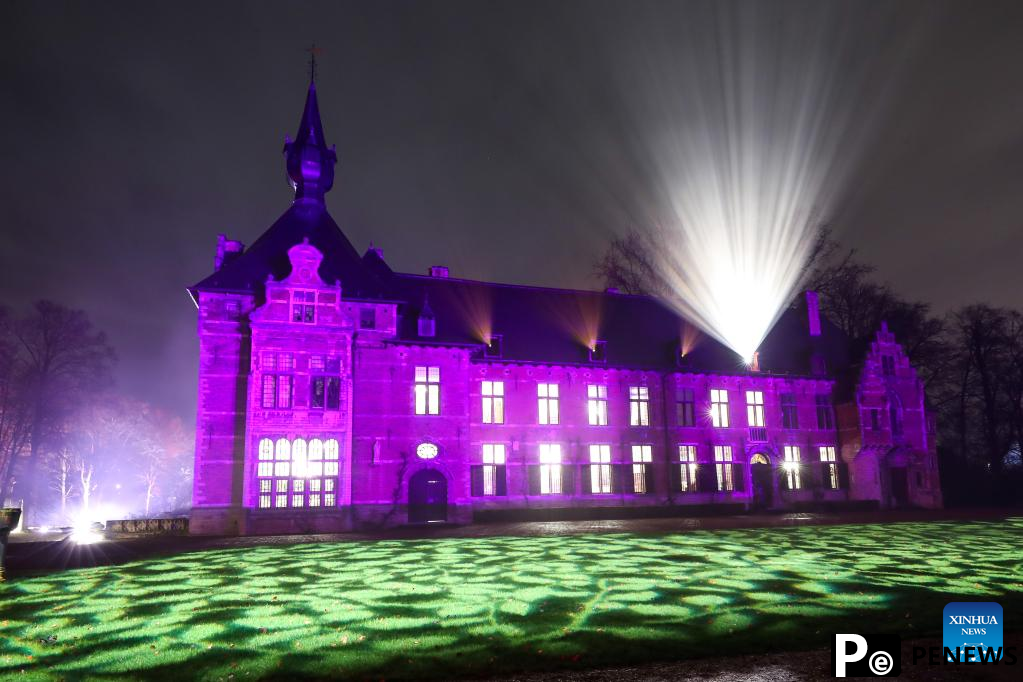 In pics: immersive light show Nature Illuminated in Belgium