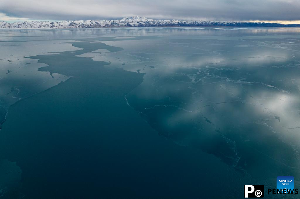 Scenery of Lake Namtso in China