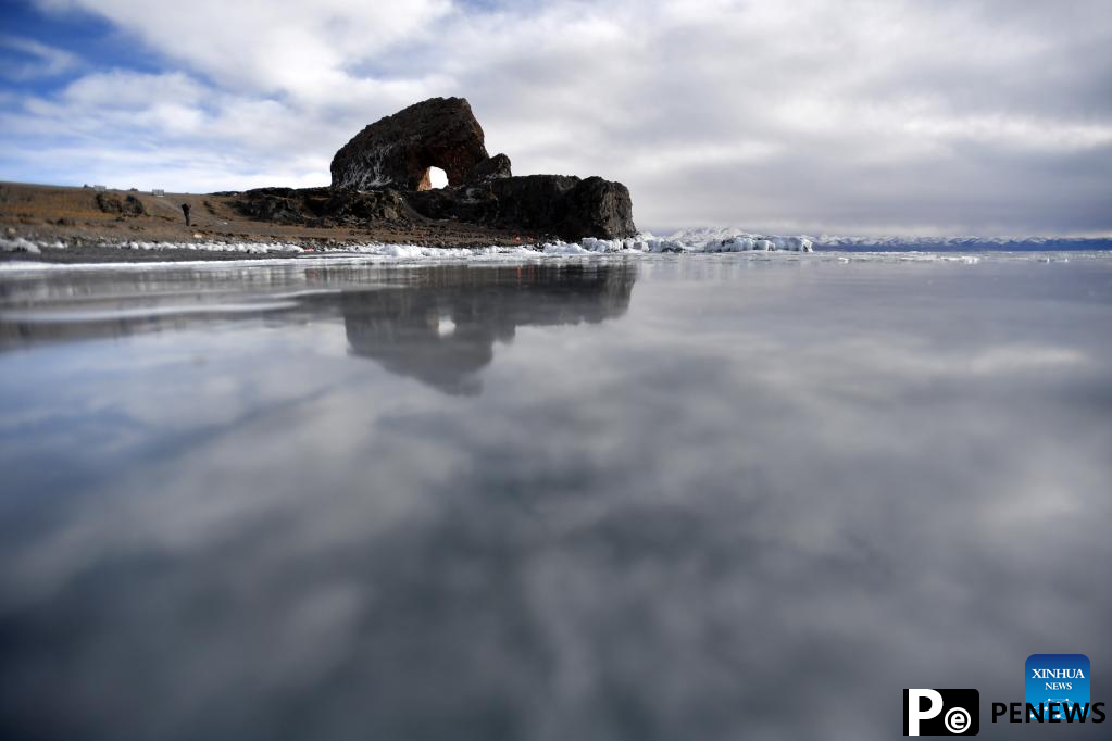 Scenery of Lake Namtso in China