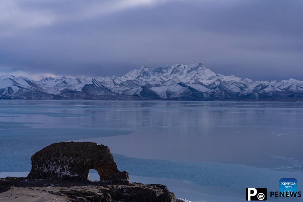 Scenery of Lake Namtso in China